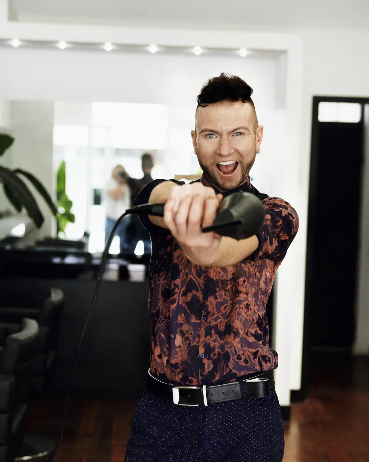 Ryan Waugh in the salon